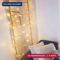 Battery Operated LED String Lights 33FT 80 LEDs Waterproof Warm White Decor