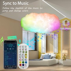 3D Big Cloud Lightning Light Kit Decorations for Adults and Kids Indoor Home …