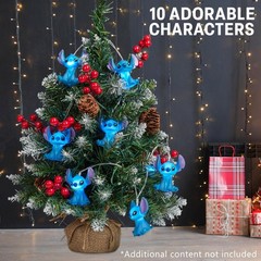 Disney Stitch LED String Lights 10 pcs, Battery Operated Hanging Lights 59”