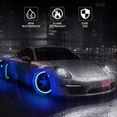 Blue 5PCS 12V 12″ 15SMD Flexible LED Strip Light Waterproof For Car Truck Boat