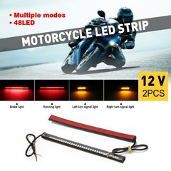 Waterproof 8” 12V Motorcycle LED Strip Underbody Light For Motorcycle ATVs UTVs