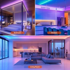 100FT LED Strip Lights with APP Remote Control RGB Color Changing Lights forRoom