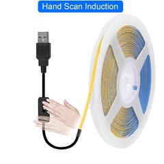 5V USB 3mm PCB COB LED Strip Light with Switch Dimmer Remote Control 320 LEDs