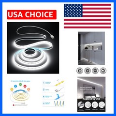 USB Led Light Strip COB Led Strip Lights 5V Daylight Cold White 6000K 3.28FT …