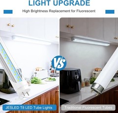 LED Fluorescent Replacement 3FT T8 Tube Light 12-Pack – Durable, Energy Saving