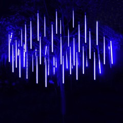 50CM LED Fairy Lights Meteor Shower Rain T8 Tube Christmas Snowfall Tree Outdoor