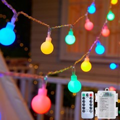 Globe String Lights Battery Operated – 21 Feet 60 Led Twinkle Fairy Lights, 8…