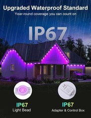 Eternity Outdoor Lighting – 400ft Smart LED String Lights with Remote Control