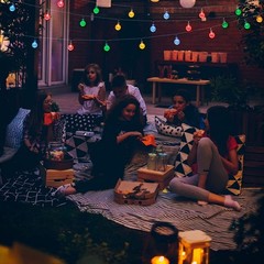 50LED Solar String Lights Patio Party Yard Garden Wedding Waterproof Outdoor