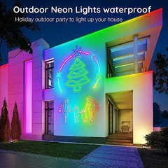 NEW 5M/10M/20M LED Neon RGB strip stripe flex tube strip light outdoor lighting