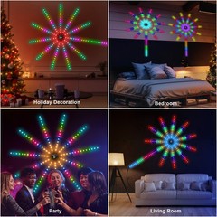 RGB Firework LED Strip Lights, Music Sync with APP Remote Control, USB Powered