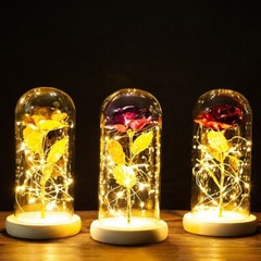 Eternal Rose LED Light Christmas Valentine’s Day Anniversary Favors Wedding Gift