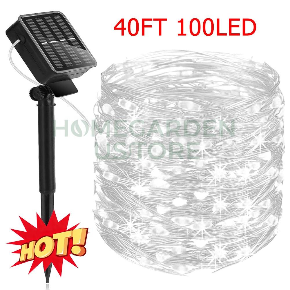 🔥Solar String Lights LED Waterproof Copper Wire Xmas Garden Party Decor Outdoor