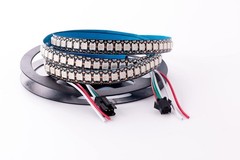 ADRESUNO WS2812B LED Strip Individual 3.2FT 144LEDS Non-Waterproof, Black PCB