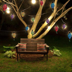 Multicolor – Decorative String Lights Plug in with 10 Bulbs Connectable, Indoor