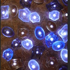 WSgift Sea Glass String Lights, Beach Theme Decorative Lights 19 Ft 40 LED USB P
