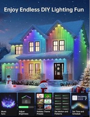 Permanent Outdoor Lights 200ft W/100 LED Smart IC+RGBCW APP + Remote Control NEW