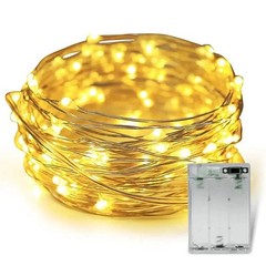 2-10m 20/50/100 LED Battery Micro Rice Wire Copper Fairy String Lights Party