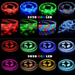 Wholesale LED Strip Lights 3528 5050 5M/10M/15M/20M RGB SMD 12V Roll Waterproof