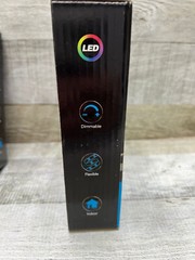 LOT OF 2 Tzumi Aura LED 2-pack 14 ft. ColorStrip Light Kit, Clear