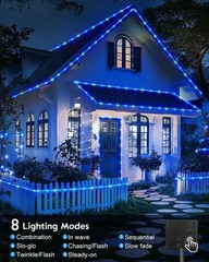Rope Solar String Lights Outdoor Waterproof LED Garden Fairy Light PVC Tube39FT
