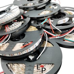 5050 WS2812B RGB SMD Flexible Strip light Waterproof 5V 30 60 144 150 300 Leds
