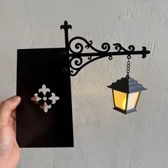Mini Library Lantern Bookshelf Lamp Book Shelf Lighting Decor Night Light