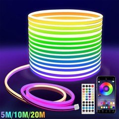 NEW 5M/10M/20M LED Neon RGB strip stripe flex tube strip light outdoor lighting