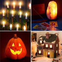 6Ft Christmas Village Lights Cord with On/Off Switch Holiday Craft Decorations