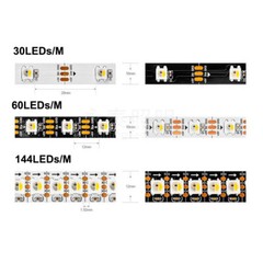 5M SK6812 RGBW 4in1 5V LED Strip 30/60/144leds/m Individual Pixel IC Addressable