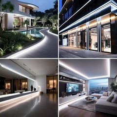5V USB Powered Cool White LED Light Strip with On/Off Switch Button