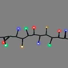 448 LED Multi Twinkling Cluster Rice Lights, 10�x5� Garland of Lights, Soft