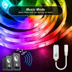 5050 RGB LED strip with Bluetooth-compatible APP controller kit 16.4 ft 32.8 ft