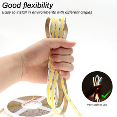 3Mm 5Mm COB LED Strip 12V 24V Dimmable 3000K 4000K 6000K High Density Flexible L