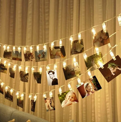 1.5m/3m 20 LED Photo Clip String Lights Fairy Garland for Photos & Decorations