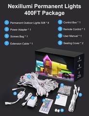 Eternity Outdoor Lighting – 400ft Smart LED String Lights with Remote Control