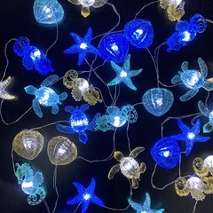 Ocean Beach themed Sea Life Cute Fairy Decorative String Lights Battery Operated