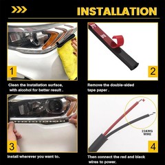 Universal Fit 27CM Waterproof LED Strip Lights for Cars, Trucks & Motorcycles