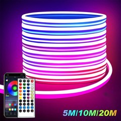 NEW 5M/10M/20M LED Neon RGB strip stripe flex tube strip light outdoor lighting