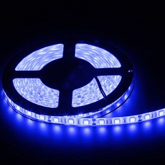 16.4ft 5050 Blue LED Strip Light DC12V 300 LED Waterproof Tape Light Flexible 5M