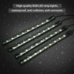 Car LED Interior Decor Neon Atmosphere Light Strip With Music Control 4×9 4×12