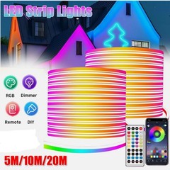 NEW 5M/10M/20M LED Neon RGB strip stripe flex tube strip light outdoor lighting