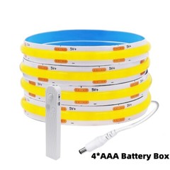 COB LED Strip Light 5V 320LEDs/M Motion Sensor Dimmable Flexible DIY Backlight