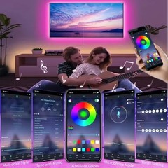 5V USB LED Strip Lights TV Back Light 5050 RGB Color Changing with 24Key Remote