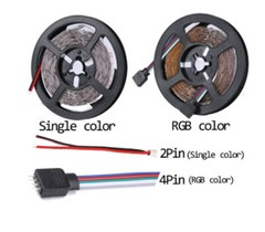 5 Meter 300Leds Non-Waterproof RGB Led Strip Light 2835 DC12V 60Leds/M Flexible