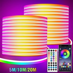NEW 5M/10M/20M LED Neon RGB strip stripe flex tube strip light outdoor lighting