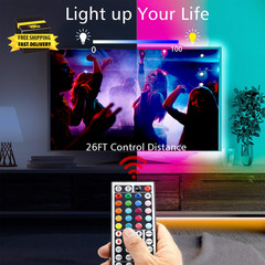 Led Lights for Bedroom 25Ft RGB 5050 Led Strip Lights Color Changing Kit with 44