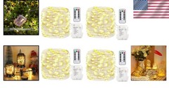 Battery Operated 50 LED Fairy String Lights with Remote – Elegant Indoor/Outdoor