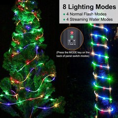 Solar String Lights Outdoor Rope Lights 100led 33ft For Garden Fence Patio Yard