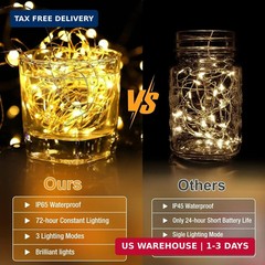6 Pack Fairy Lights Battery Operated – 7ft 20 Led Twinkle Lights 3 Modes, Bulk M